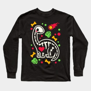 Brontosaurus skeleton Long Sleeve T-Shirt